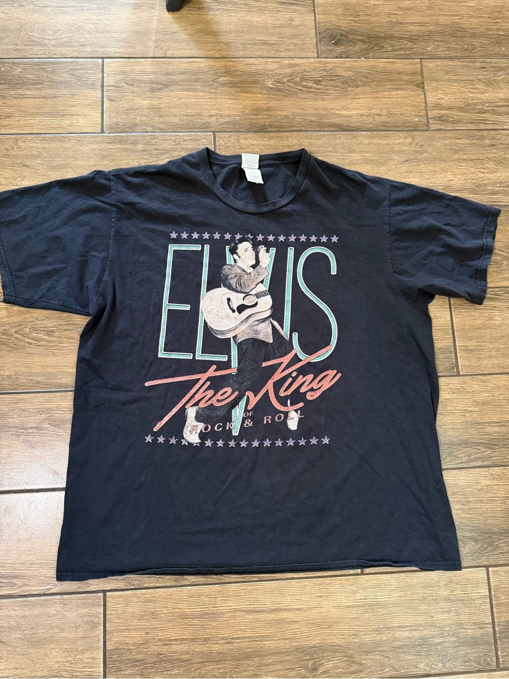 Vintage Elvis Presley T-Shirt the King of Rock and Roll, Size XL